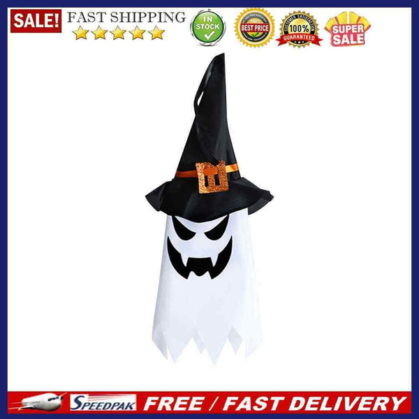 Halloween Luminous Ghost Face Weird Atmosphere Props for Garden Background (S)