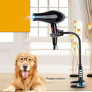 Adjustable Clamp Hair Dryer Bracket Rotatable Pet Grooming Shelf Hands-Free