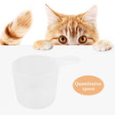 Cat Dog Food Spoon Handheld Feeding Quantitative Pet Measuring Cup Scoop Newly