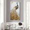 Golden Peacock Oil Paint By Numbers Kits Canvas Picture Wall Art DIY Craft Decor