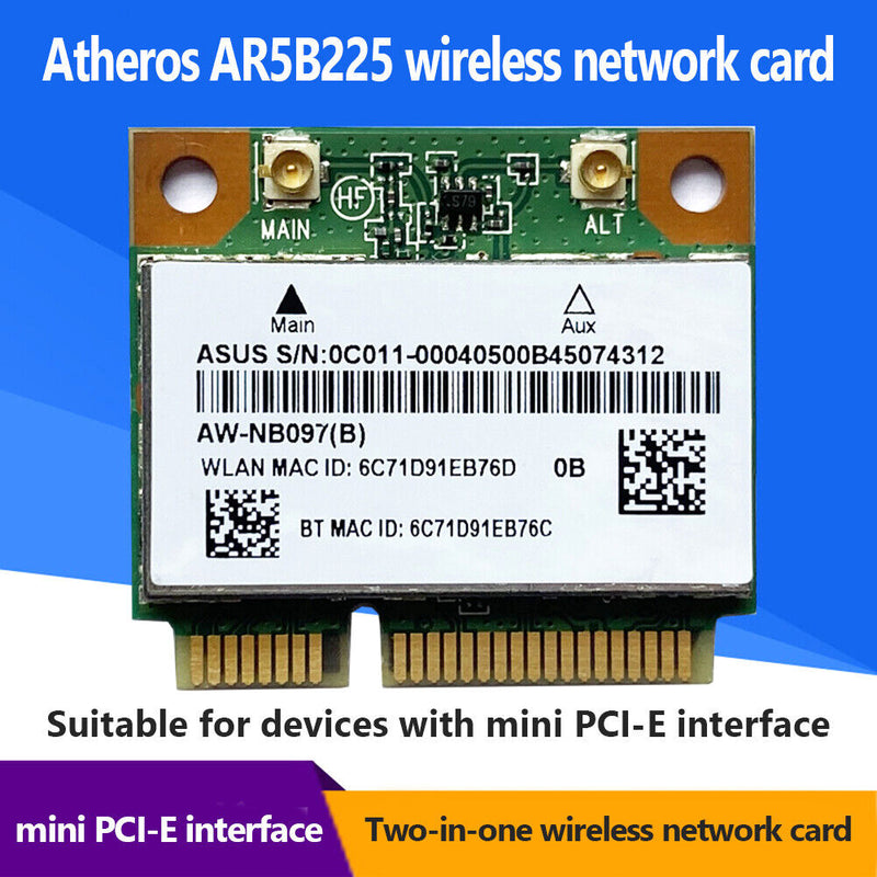AR5B225 2 in 1 Desktop Computer Wireless Card Bluetooth-Compatible Cards Newly