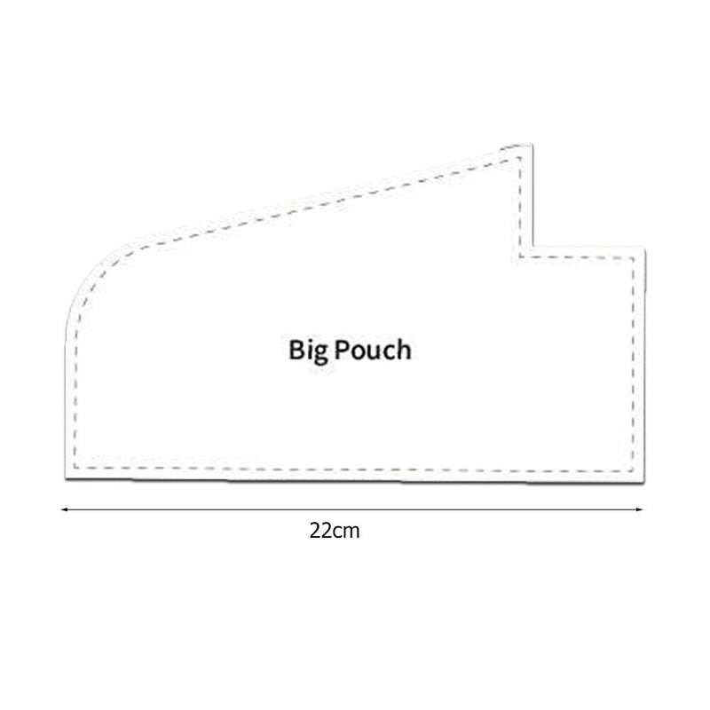 #A Acrylic Sewing Ruler Cute Bag Pattern Template DIY Making Stencils Sewing Too