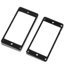 2pcs Guitar Curved Humbucker Pickups Frames Holder Mounting Rings(Black) Newly