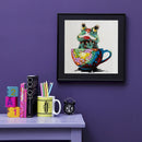 Frog Sitting in Cup Diamond Painting Kits Full Round Drill Decor 30x30cm (1)