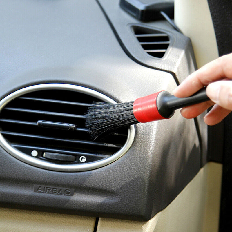 5pcs Car Detailing Cleaning Brush Auto Dashboard Air Vents Dust Clean Wash Set A