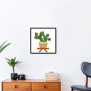 14CT Partial Cross Stitch Cactus Stamped DIY Kits Cotton Thread Embroidery