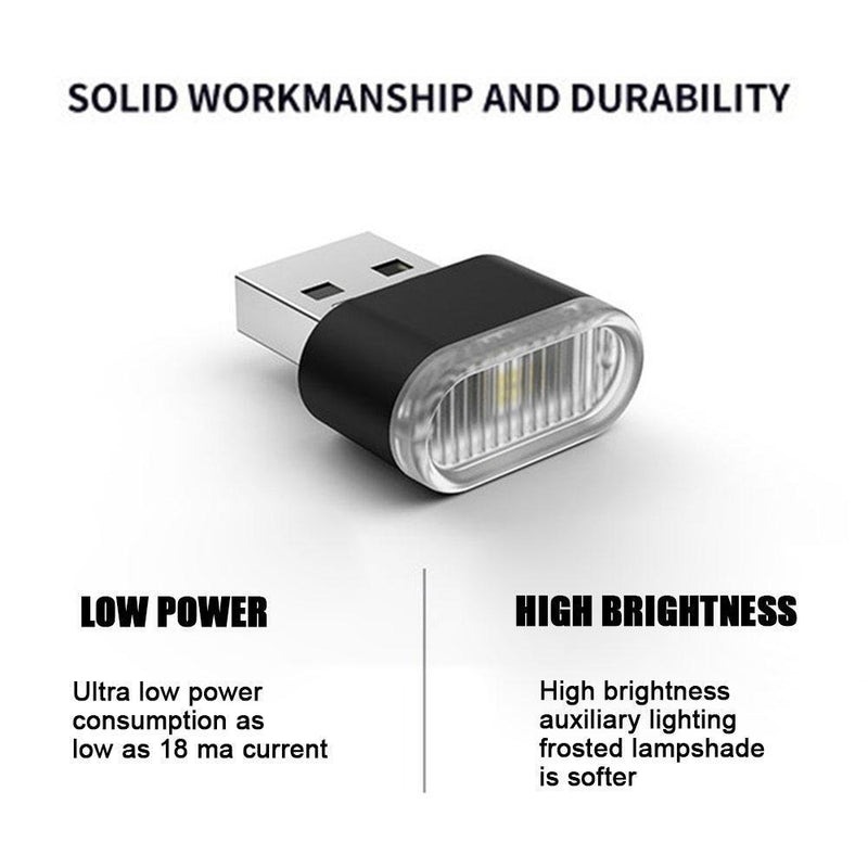 Mini USB LED Car Light Auto Interior Atmosphere Decorative Lamp Accessory`