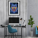 Part Drill Diamond Painting Wolf Luminous Art 5D DIY Special Shaped Picture Kit