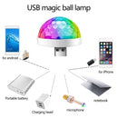 Mini USB Disc Light, Sound Activated LED Magic Disc Ball Lamp for Party DJ Bar