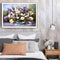 Oil Paint By Numbers Vase Purple Flower Frameless Picture Craft Kit for Home