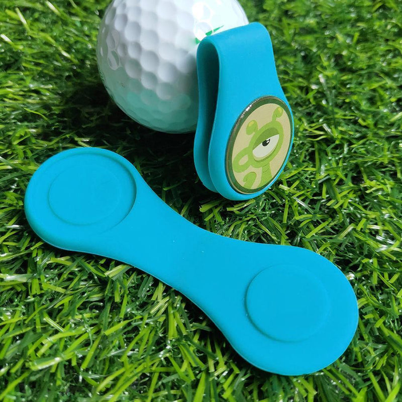 Golf Hat Clip Magnetic Golf Ball Marker for Position Calibrating (Light Blue)