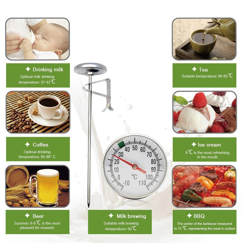 Cooking Food Meat Thermometer BBQ Probe Water Milk Oil Temperature Meter