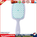 Wide Teeth Air Cushion Combs Scalp Massage Brush Hollow Grid Comb (Green) Newly