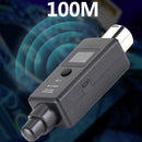 1 Pair Micphone Wireless System Rechargeable UHF DSP Transmitter Receiver 2 Mode