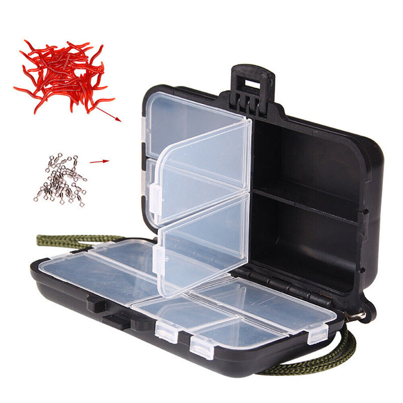 9 Compartments Waterproof Fishing Tackle Lure Bait Hook Box Plastic Storage