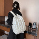 Fashion Space Cotton Backpack Unisex Large Capacity Quilted Padded Travel Bags