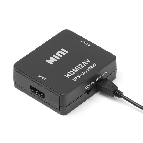 Durable Full HD Video 1080P Mini Converter Adapter HDMI to 3 RCA CVBS Connector