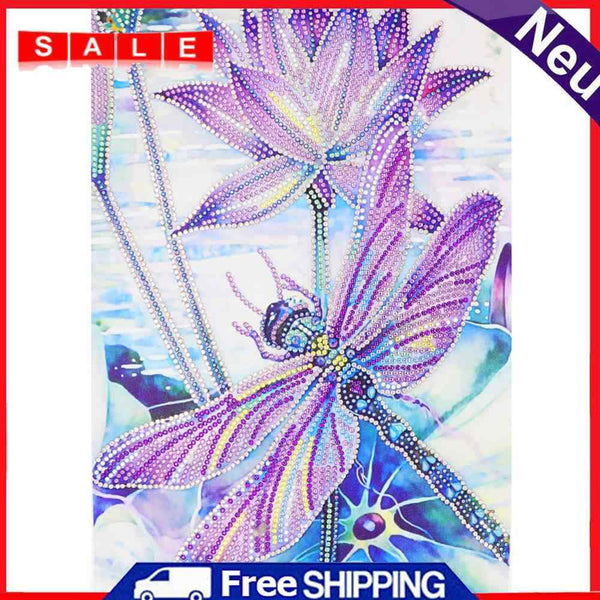 5D DIY Special Shaped Diamond Painting Dragonfly Cross Stitch Mosaic Kits Decor