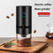 Electric Coffee Grinder USB Rechargeable Auto Cafe Beans Grinding (Black) Newly