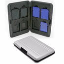 Aluminum 8 Slots Micro SD SD SDXC Cards Case Memory Cards Storage Holders Prot