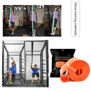 Elastic Resistance Band Exercise Gym Fitness Strength Belt (Orange 83mm)