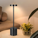 LED Table Lamp USB Charge Dimmable Eye Protect Bedside Night Light (Black)