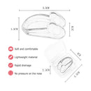 Soft Silicone Swimming Earplugs Nose Clip Diving Surfing Nose Clips (Pink) Newly