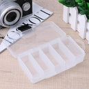 Fishing Box Compartment Double Sided Visible Plastic Glass Fishing Bait Box