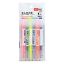 Line Painting 6 Color Double-headed Highlighter Eye Protection Graffiti