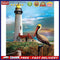 Handpainted DIY Bird and Lighthouse Oil Paint by Numbers Pictures Craft Kit