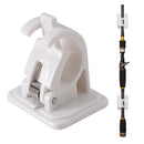 2pcs Wall Mounted Fishing Rod Racks Storage Clips Clamps Holder Rack Organi