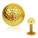 1pcs Golf Ball Electroplated Golf Double-layer Ball Golden Best G9J3 W6Z6