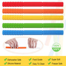 Flexible Soft Baby Silicone Baby Teether Hollow Silicone Teether Teething Tubes