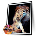 5D Diamond Painting Lion Mom and Son Full Round Drill DIY Mosaic Rhinestone