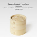 #A Asian Bamboo Steamer Dim Sum Dumplings  Seafood Waterproof Camping Steamer