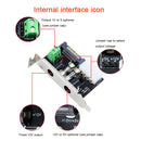 Desktop Computer PC ATX Power Lead-out Board with 1 to 4 Cable Chassis Accessory
