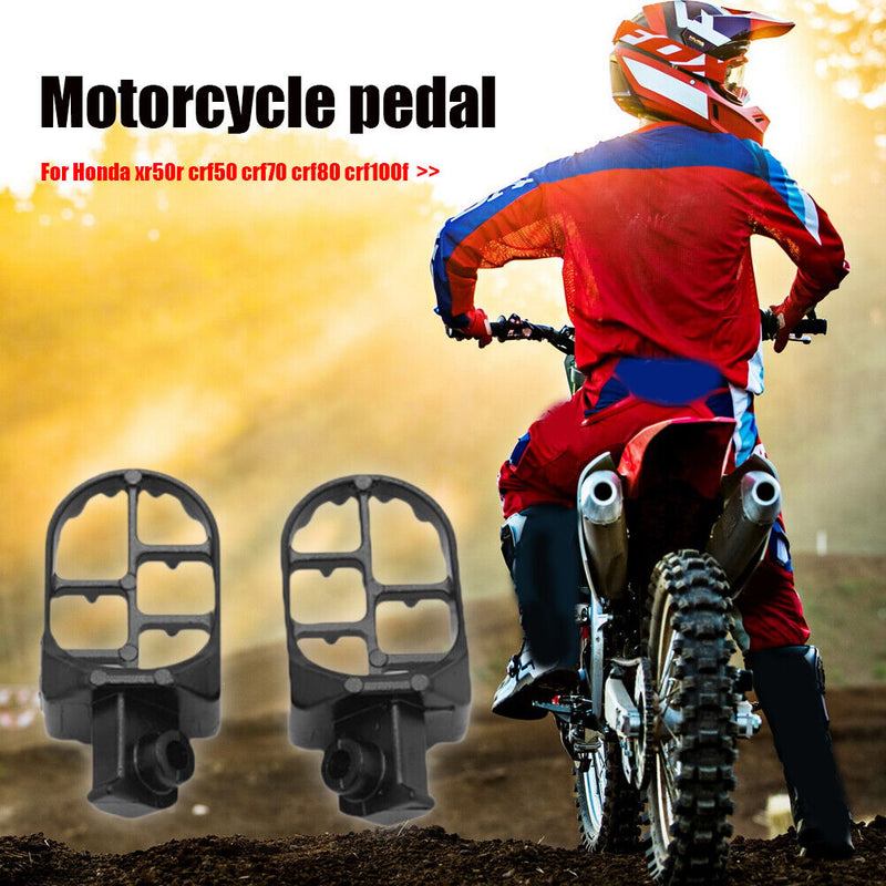 2x 8mm Motorcycle Foot Pegs Pedals Aluminum Alloy Footrests for Yamaha PW50