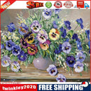 Painting By Numbers Kit DIY Flowers Canvas Oil Picture Home Wall Artwork