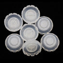 100pcs Eyelash Bloom Cup Diameter 16mm Glue Cup Premium Plastic for Beauty Salon