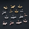 Wings Girls Body Jewelry Cartilage Helix Tragus Stud Earrings CZ Ear Piercing