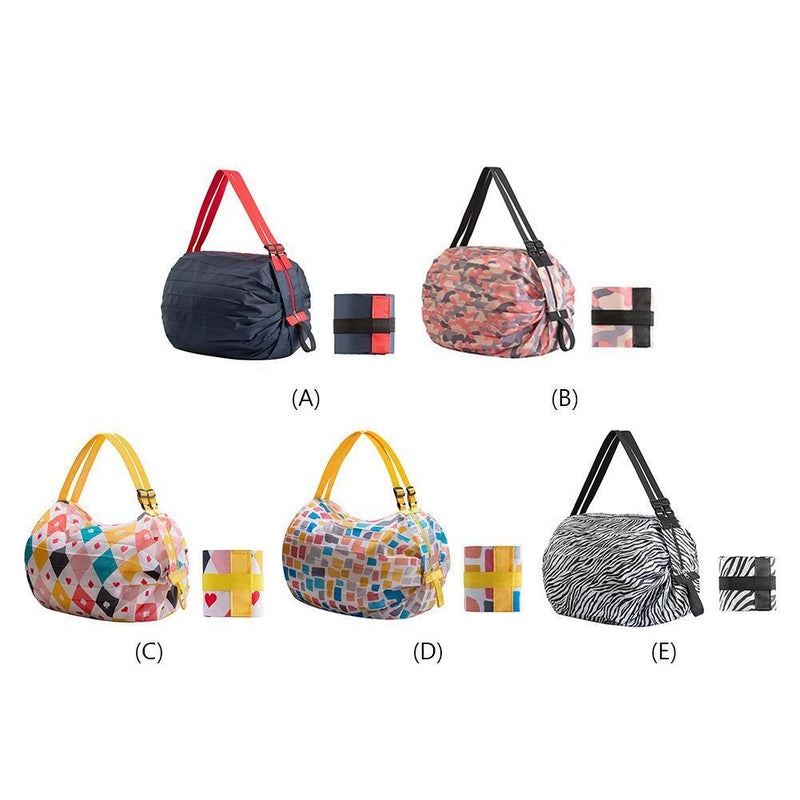 Waterproof Folding Eco-Friendly Shopping Travel Portable Grocery Bag (A)