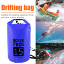 Waterproof Dry Bag Pack Sack Swimming Kayaking Trekking (15L Dark Blue)