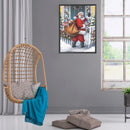 Full Cross Stitch 11CT Sending Gift Santa Counted Embroidery DIY Wall Art Crafts