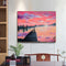 Frameless Sunrise Fishing Oil Paint By Numbers Kit Handmade Drawing On Canvas