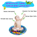 Baby Water Mat Ocean Fish Dolphin Inflatable Cushion with Safe Gas Nozzle Newly