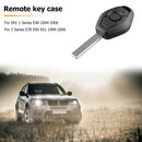 3 Button Remote Car Keychain Replacement Case for E81 E46 E39 E60 E61
