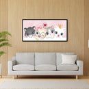 DIY Full Cross Stitch Art Painting 11CT Stamped Kitten Embroidery Wall Ornament