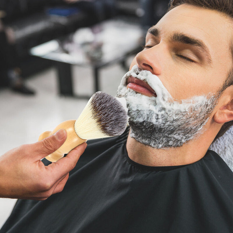 Practical Men Shaving Brush Wooden Handle Beard Grooming Accessories Face Care
