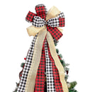 Christmas Tree Topper Bow Topper Farmhouse Christmas Decor Xmas Tree Decor*