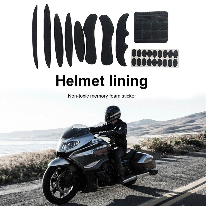 27pcs Helmet Inner Pads Set Kit Sealed Lining Sponge for Cycling Accessories